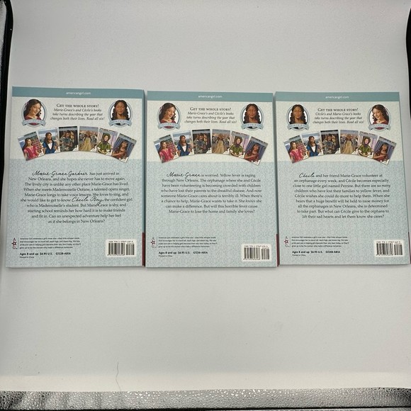 Lot Of 3 Books Marie-Grace Cecile 1853 American Girl Doll Paperback History - Picture 2 of 5